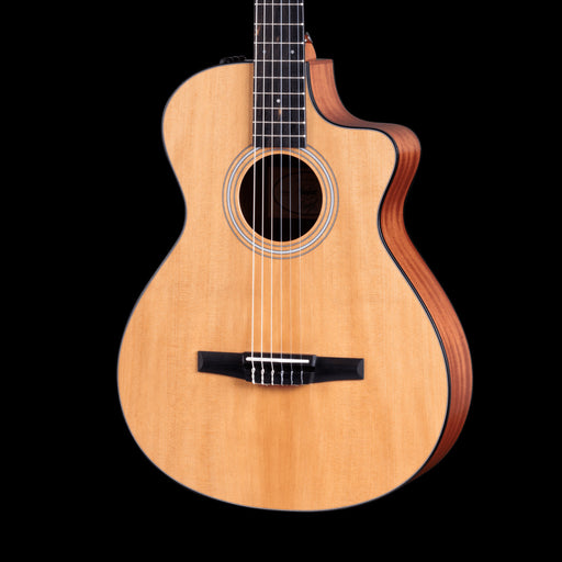 Taylor 112ce-N Nylon Acoustic Electric Guitar Front Crop