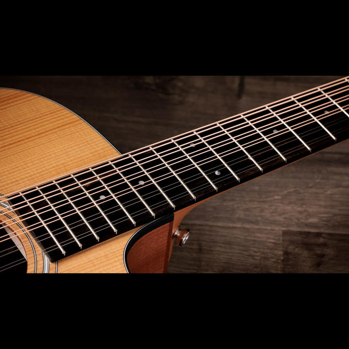 Taylor 150ce Doce Doble 12-String Natural Acoustic Electric Guitar Fingerboard