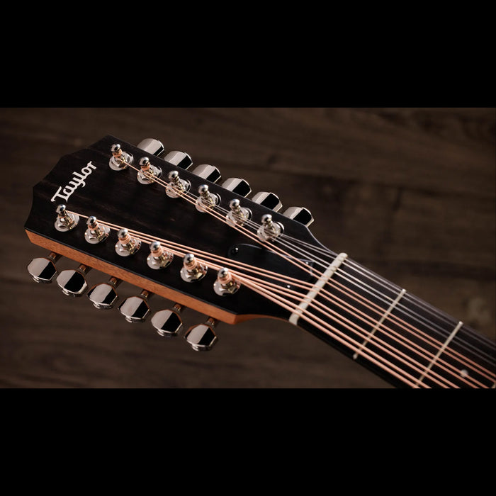 Taylor 150ce Doce Doble 12-String Natural Acoustic Electric Guitar Headstock