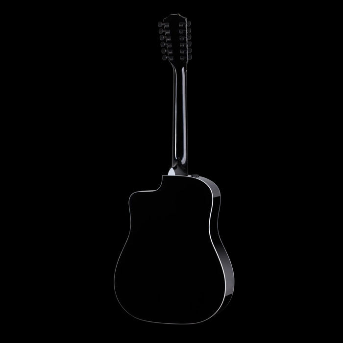 Taylor Somos 250ce Plus BLK Doce Doble 12-String Black Back 
