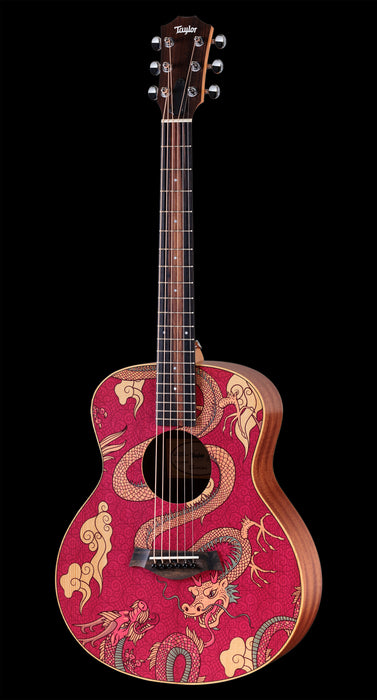 Taylor GS Mini-e Special Edition Dragon Acoustic Electric Guitar Front