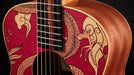 Taylor GS Mini-e Special Edition Dragon Acoustic Electric Guitar Closeup Neck