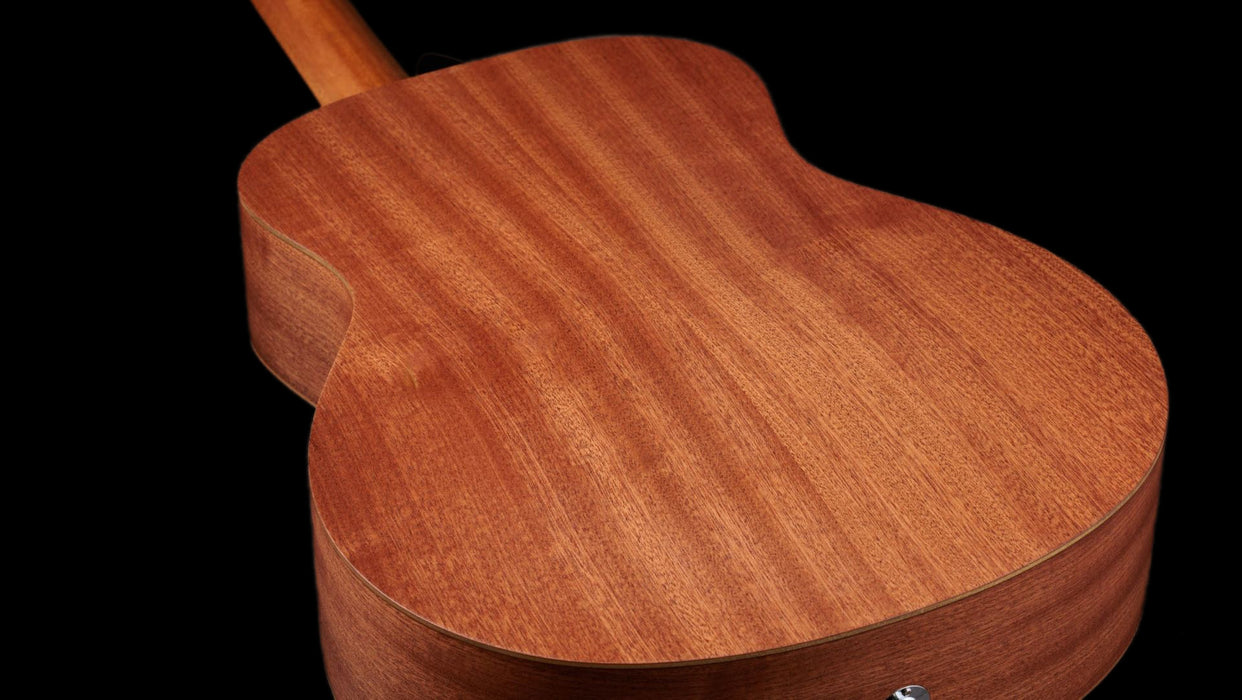 Taylor GS Mini-e Special Edition Victorian Burst Acoustic Electric Guitar Back Closeup
