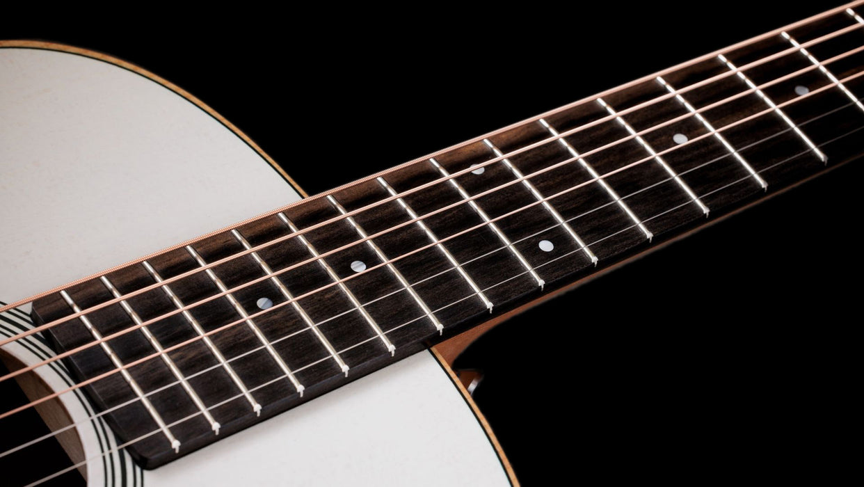 Taylor GS Mini-e White Acoustic Electric Guitar Fingerboard