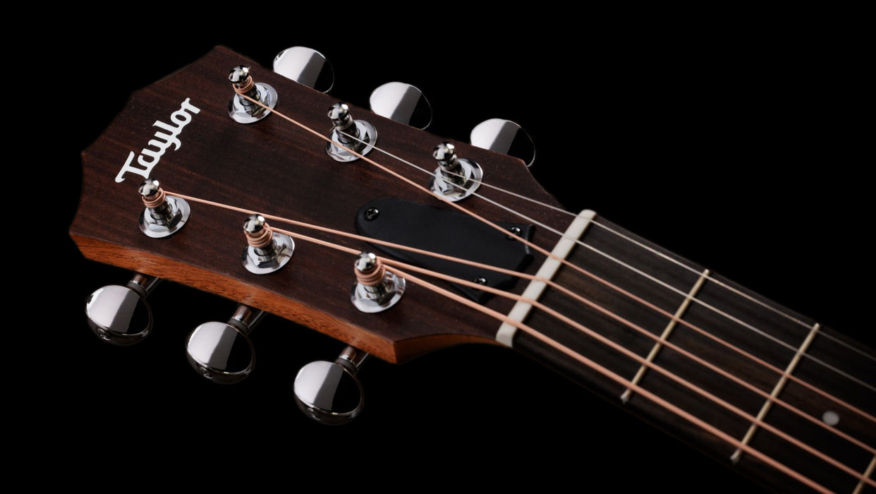 Taylor GS Mini-e White Acoustic Electric Guitar Headstock