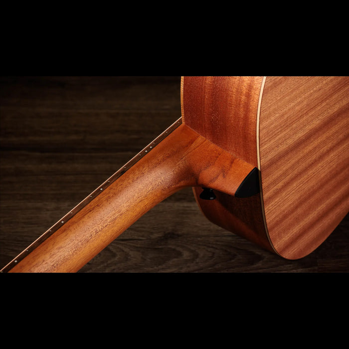 Taylor GS Mini-e Special Edition Floral Blue Spruce Top Closeup Back Neck