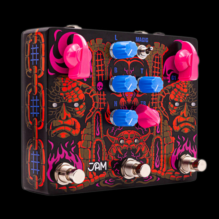 JA M Pedals Tiny Amp Destroyer Pedal Left Angle 