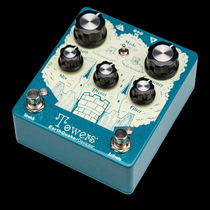 EarthQuaker Devices Towers Soundscape Generator Pedal Angle Right