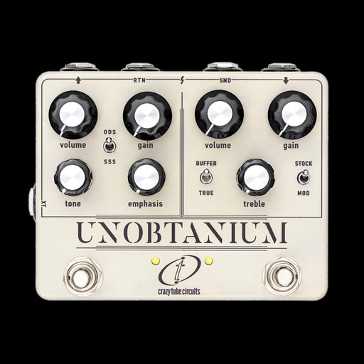 Crazy Tube Circuits Unobtanium Dual Overdrive Pedal Front