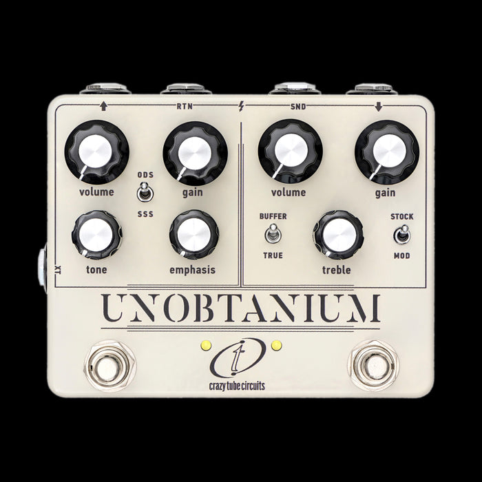 Crazy Tube Circuits Unobtanium Dual Overdrive Pedal Front