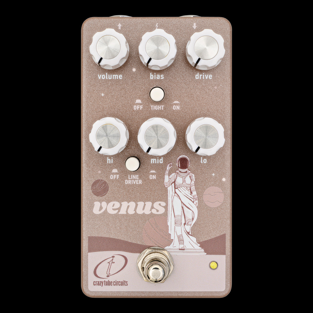 tube distortion pedal Crazy Tube Circuits Venus Overdrive Guitar Pedal — Truetone Music