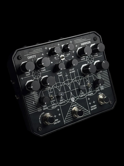 Animal Factory Dirty Mirror Dual Parallel Fuzz Pedal Left Angle