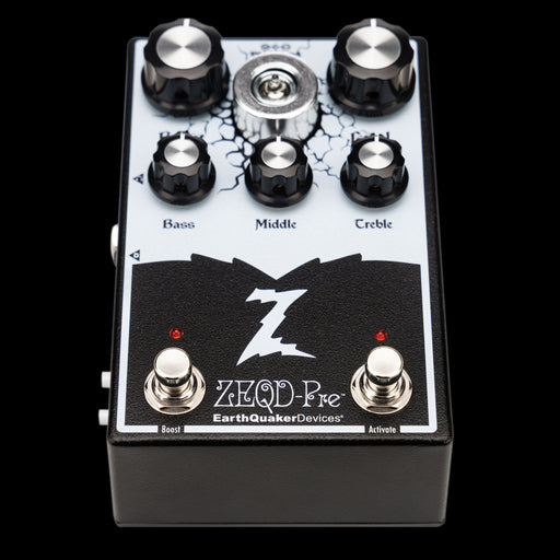 EarthQuaker Devices ZEQD-Pre Tube Preamp Pedal Front Angle Up