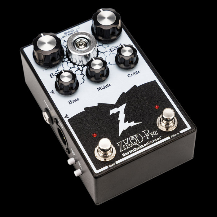 EarthQuaker Devices ZEQD-Pre Tube Preamp Pedal Front Angle Right