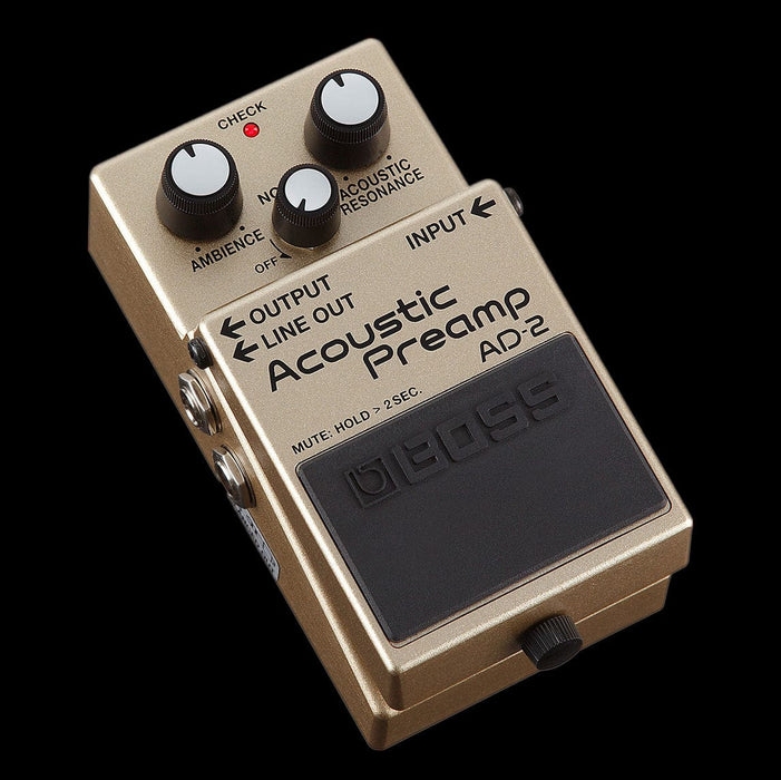 boss pedal preamp Boss AD-2 Acoustic Guitar Preamp Pedal — Truetone Music