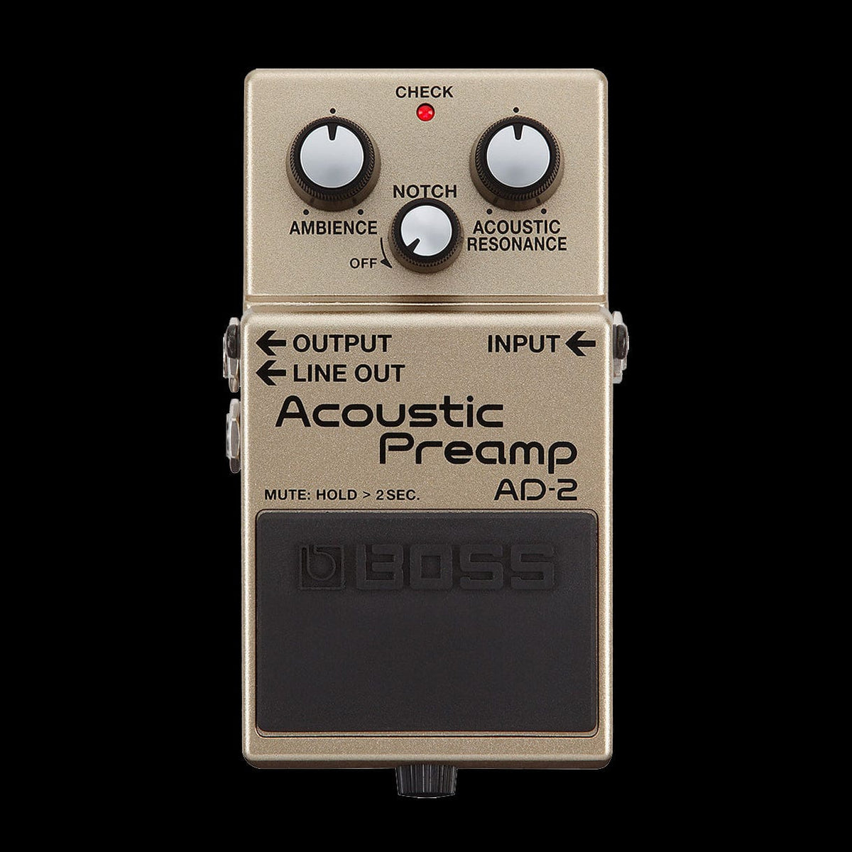 boss ad-2 acoustic preamp pedal Boss AD-2 Acoustic Guitar Preamp Pedal — Truetone Music
