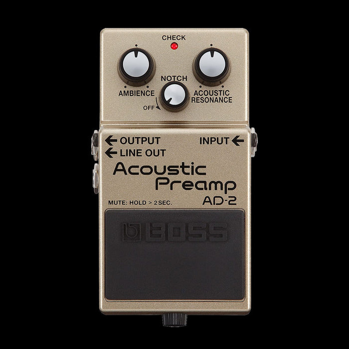 boss acoustic guitar pedal Boss AD-2 Acoustic Guitar Preamp Pedal — Truetone Music