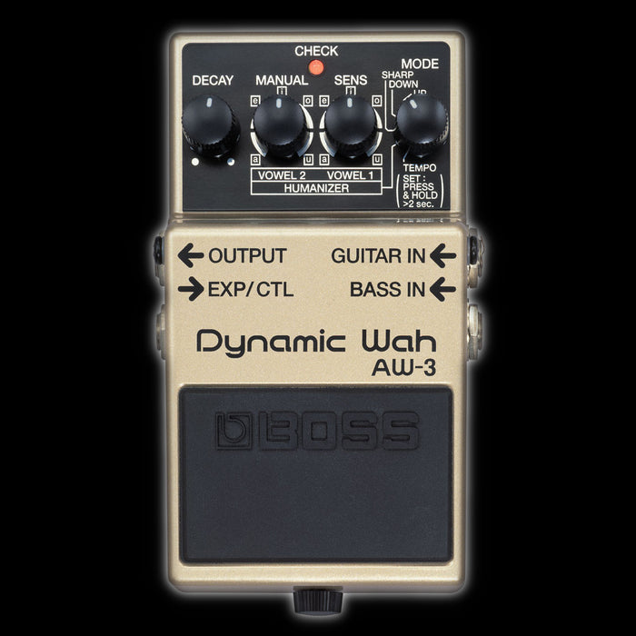 Boss AW-3 Dynamic Wah Guitar Pedal Front