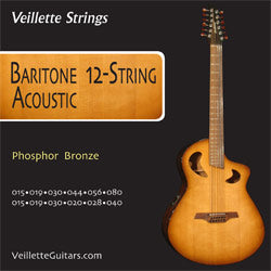 Veilette Baritone 12-string Phosphor Bronze Acoustic Guitar Strings