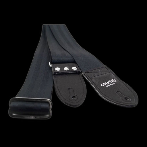 Couch Black Seatbelt Guitar Strap - SB001 Folded