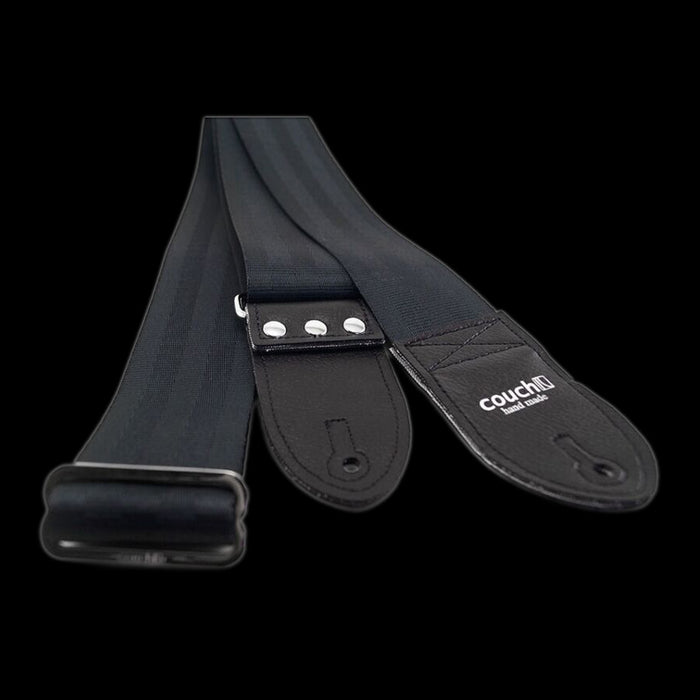 Couch Black Seatbelt Guitar Strap - SB001 Folded