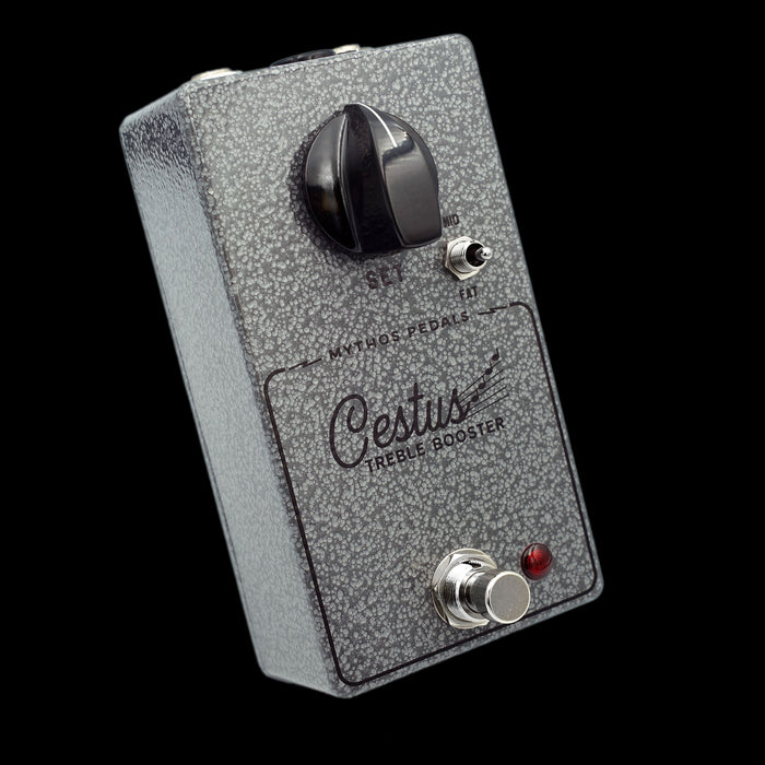 Mythos Cestus Treble Booster Guitar Effect Pedal Angle