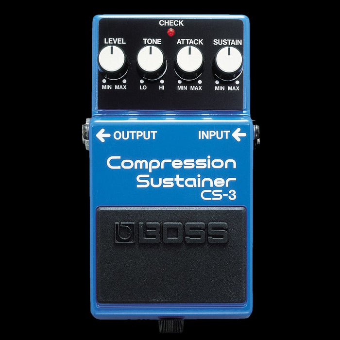 best compressor sustainer pedal Boss CS-3 Compression Sustainer Guitar Effect Pedal — Truetone Music