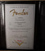 Pre Owned Fender Custom Shop 60's Stratocaster Closet Classic Ebony Transparent Certificate of Authenticity