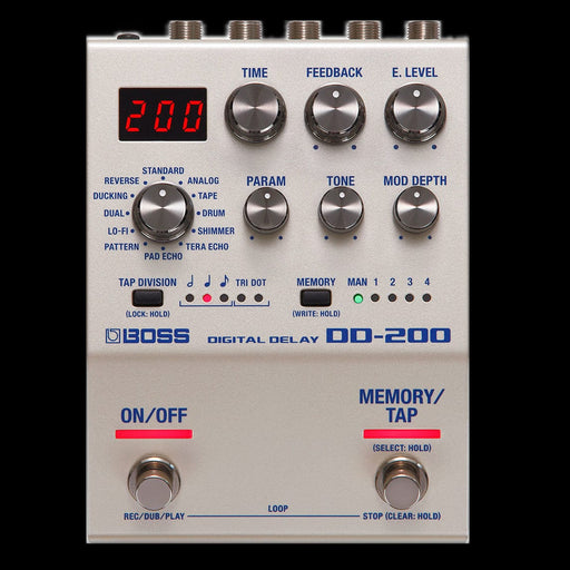 digital delay guitar pedal Boss DD-200 Digital Delay Guitar Effect Pedal — Truetone Music