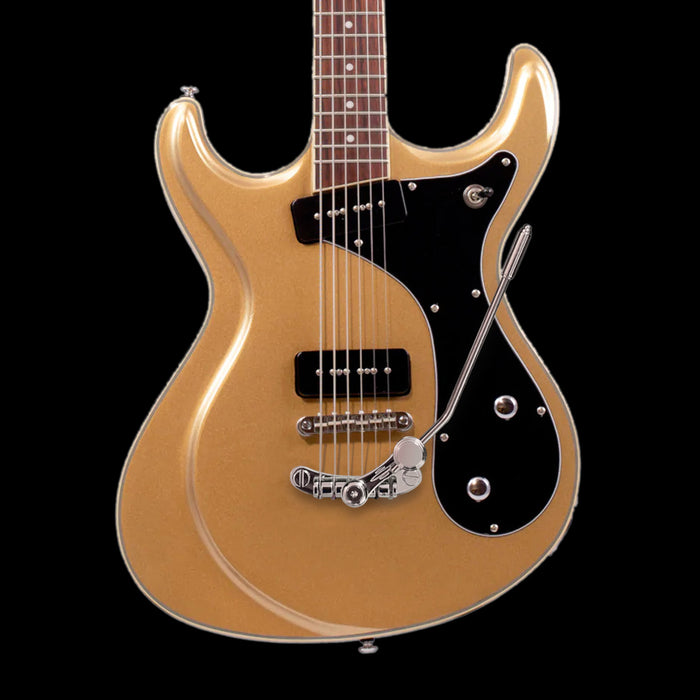 Eastwood Sidejack Baritone Deluxe 20th Anniversary Limited Guitar Metallic Gold