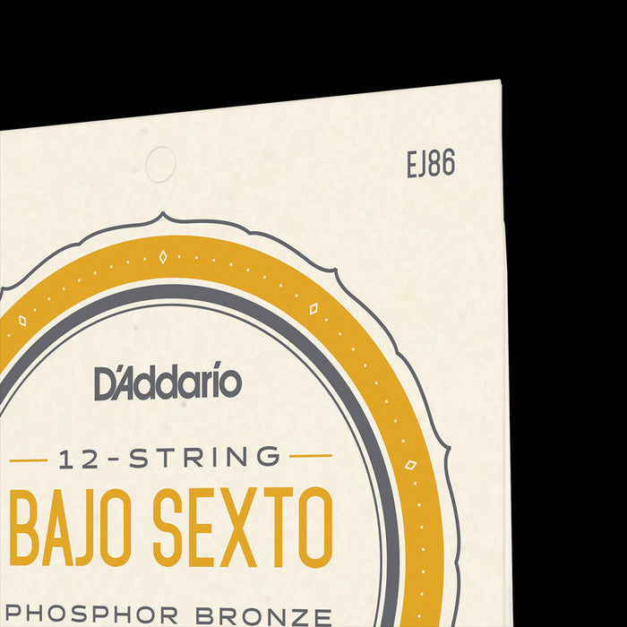 D'Addario EJ86 Set Bajo Sexto Phosphor Bronze Strings