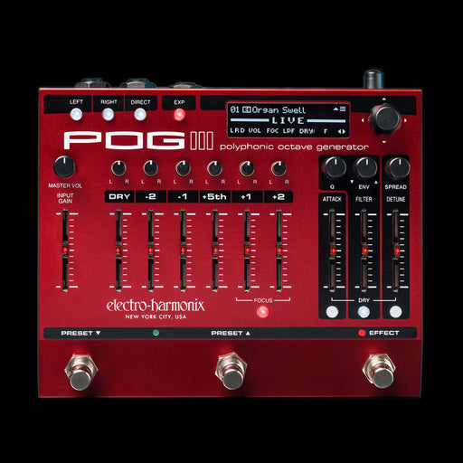 Electro-Harmonix POG3 Poly-Octave Generator Pedal Front