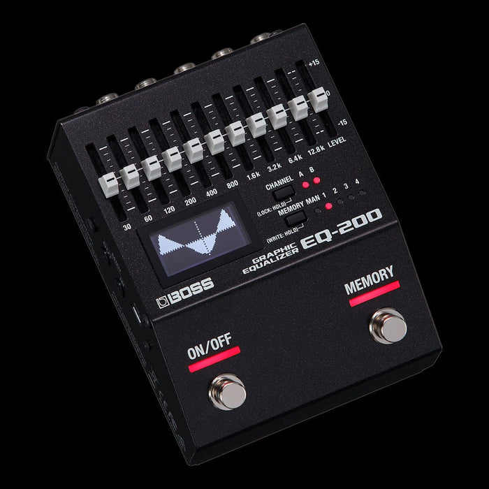 best guitar graphic equalizer pedal Boss EQ-200 Graphic Equalizer Guitar Effect Pedal — Truetone Music