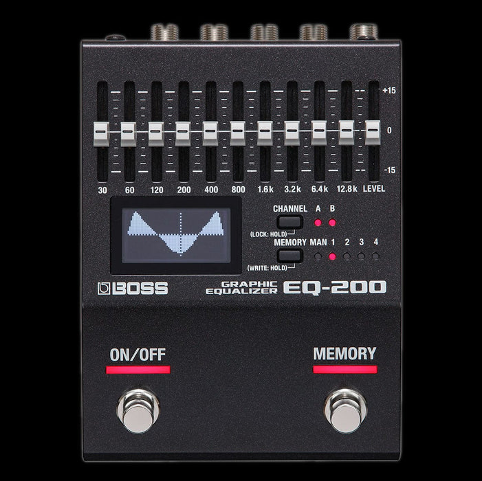 graphic eq guitar pedal Boss EQ-200 Graphic Equalizer Guitar Effect Pedal — Truetone Music