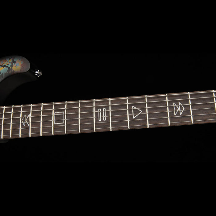PRS SE Ed Sheeran Hollowbody I Baritone Piezo Cosmic Splash Closeup Fingerboard