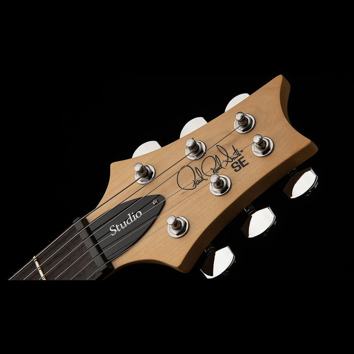 PRS SE Studio Standard Silvertone Gray Closeup Headstock