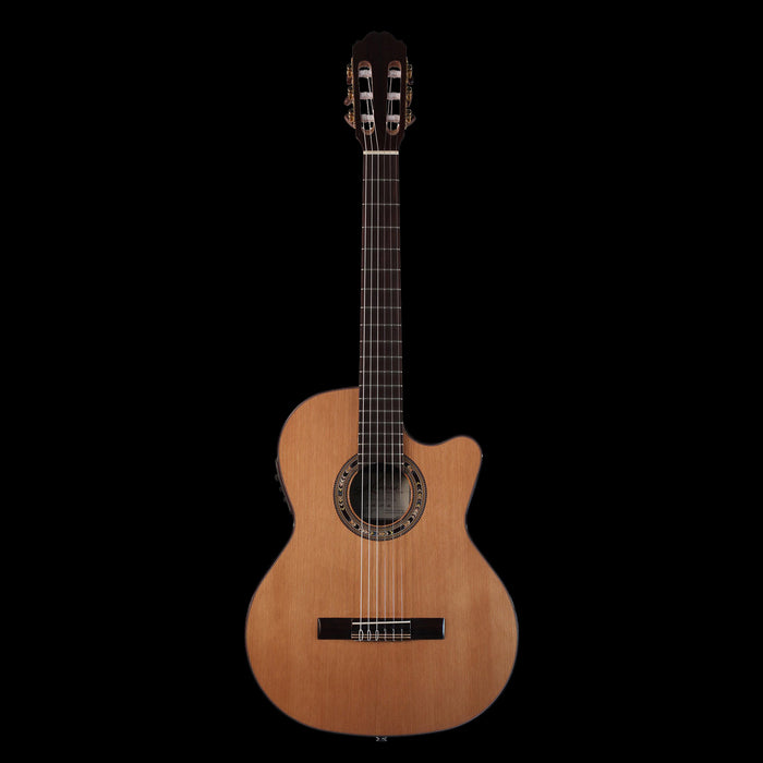 Kremona Performer Series Fiesta F65CW TLR Solid Cedar Top Nylon String Classical Acoustic Electric Guitar Front