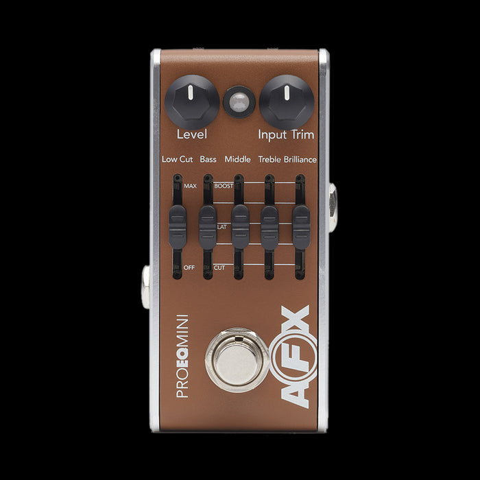mini equalizer pedal Fishman AFX Pro EQ Mini Acoustic Preamp And EQ Pedal — Truetone Music