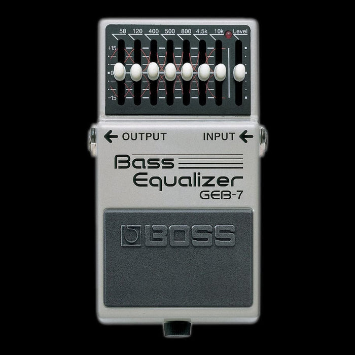 boss pedal equalizer Boss GEB-7 Graphic Equalizer Bass EQ Effect Pedal — Truetone Music