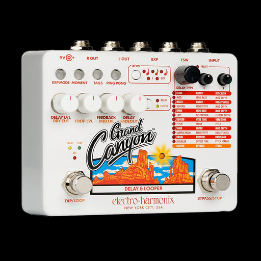 canyon pedal Electro-Harmonix Grand Canyon Delay and Looper Guitar Effect Pedal — Truetone Music