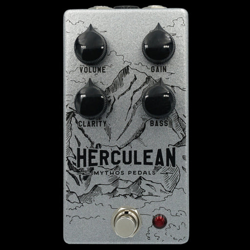 Mythos Herculean V2 Overdrive Guitar Effect Pedal Front Closer