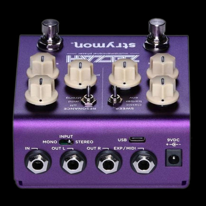 Strymon Zelzah Multidimensional Phaser Guitar Effect Pedal Top