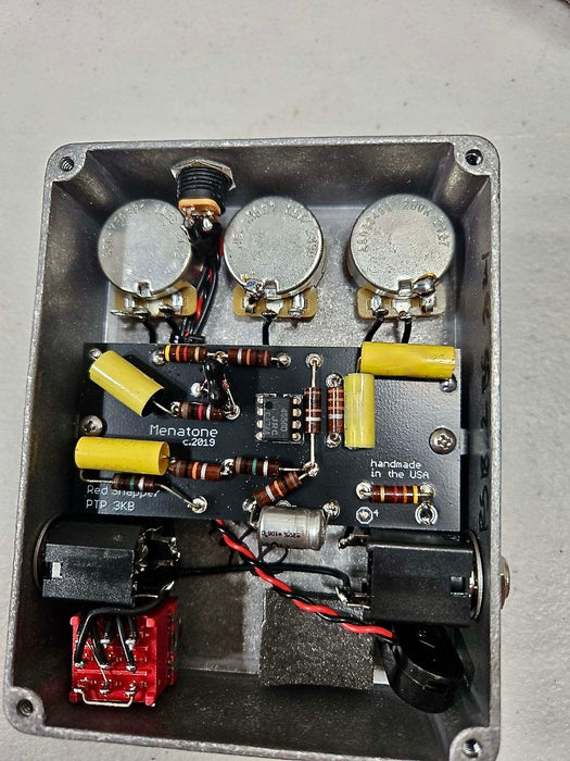 red snapper overdrive pedal Menatone Red Snapper B.S. Edition Point to Point Hand Wired Overdrive — Truetone Music