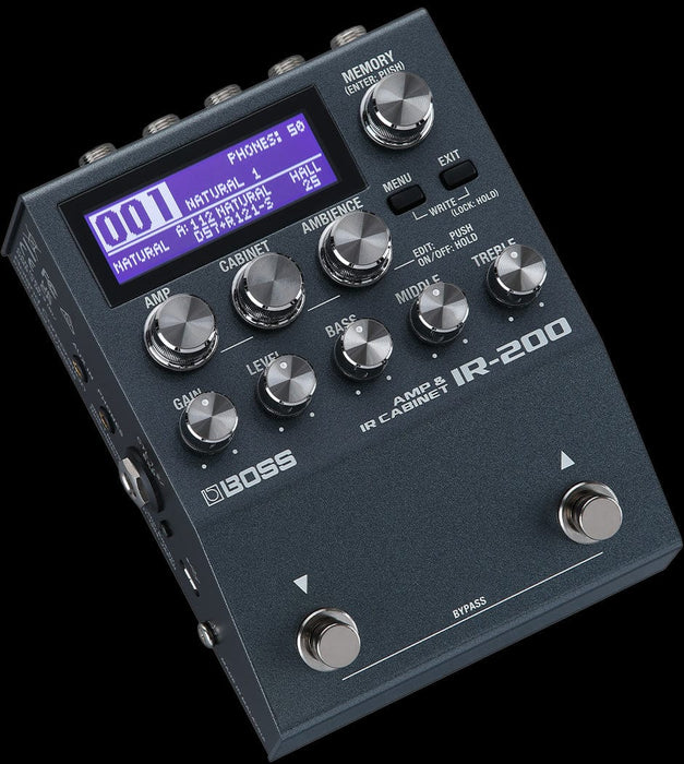 Boss IR-200 Amp And Impulse Response Cabinet Simulator Effect Pedal — Truetone Music