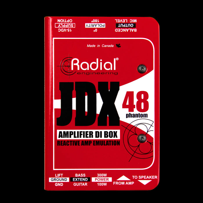 Radial Engineering JDX-48 Guitar Amp Direct Box Front
