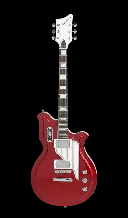 Eastwood Airline Map Standard Guitar - Metallic Red