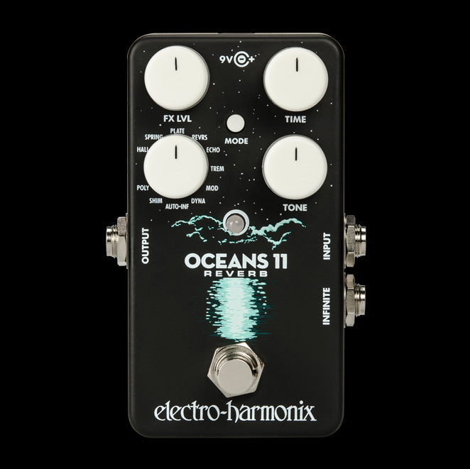 Electro-Harmonix Oceans 11 Reverb Guitar Pedal Front