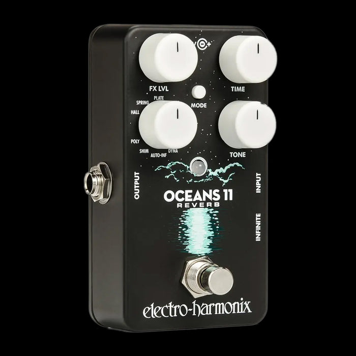 Electro-Harmonix Oceans 11 Reverb Guitar Pedal Front Angle