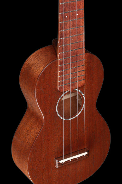 Martin S1 Soprano Size Ukulele Front Crop Angled Left