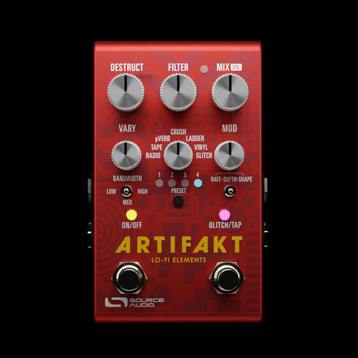 Source Audio Artifakt Lo-Fi Elements Multi Effects Pedal Front 